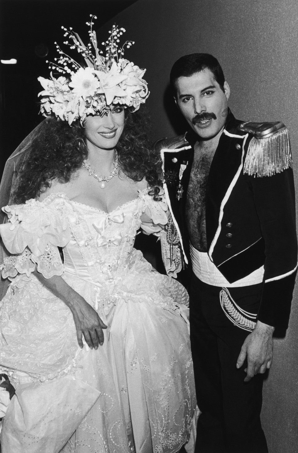 Freddie Mercury with Jane Seymour