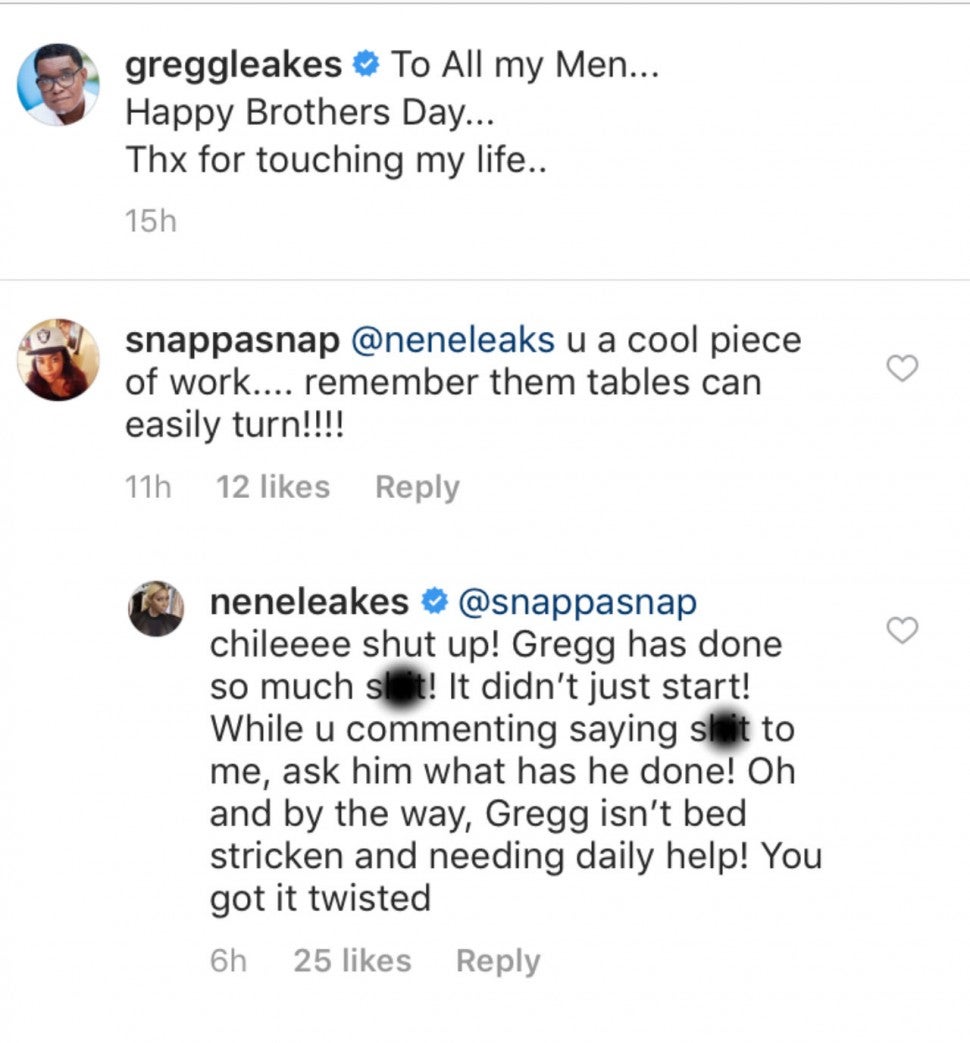 NeNe Leakes Instagram Comment