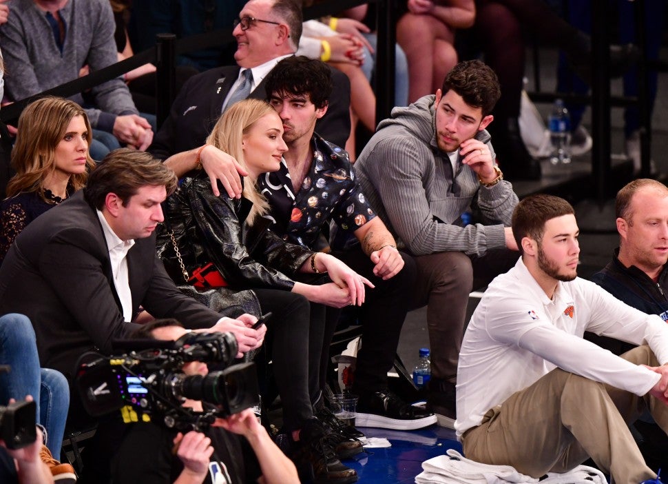 Nick Jonas Joe Jonas Sophie Turner Basketball Game