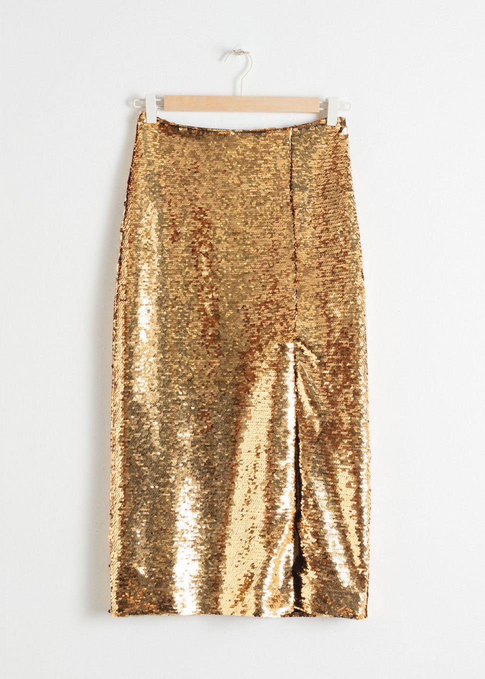 & Other Stories gold skirt