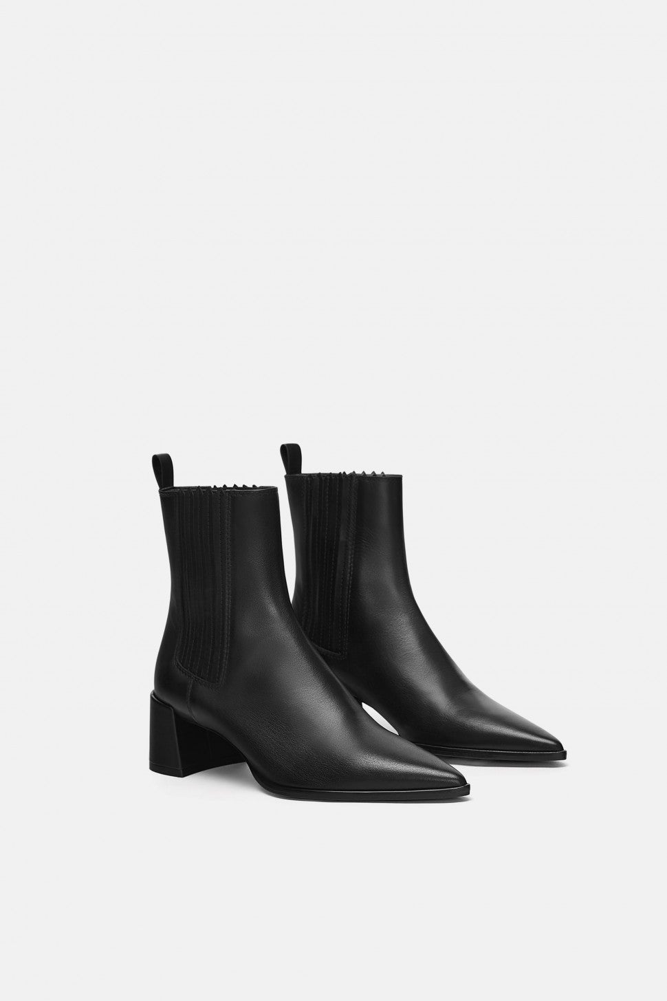 Zara black ankle boots