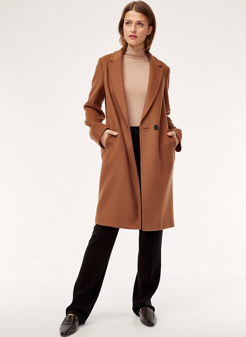 Babaton brown wool coat