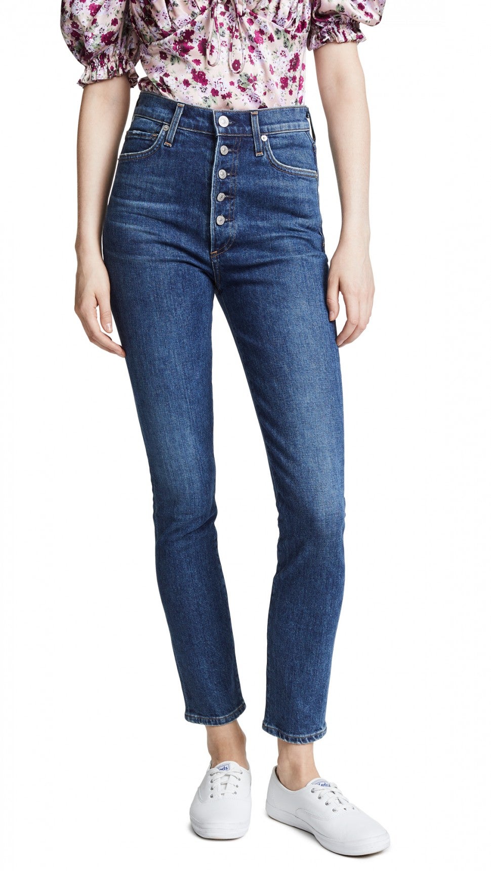 Citizens of Humanity exposed button fly skinny jeans