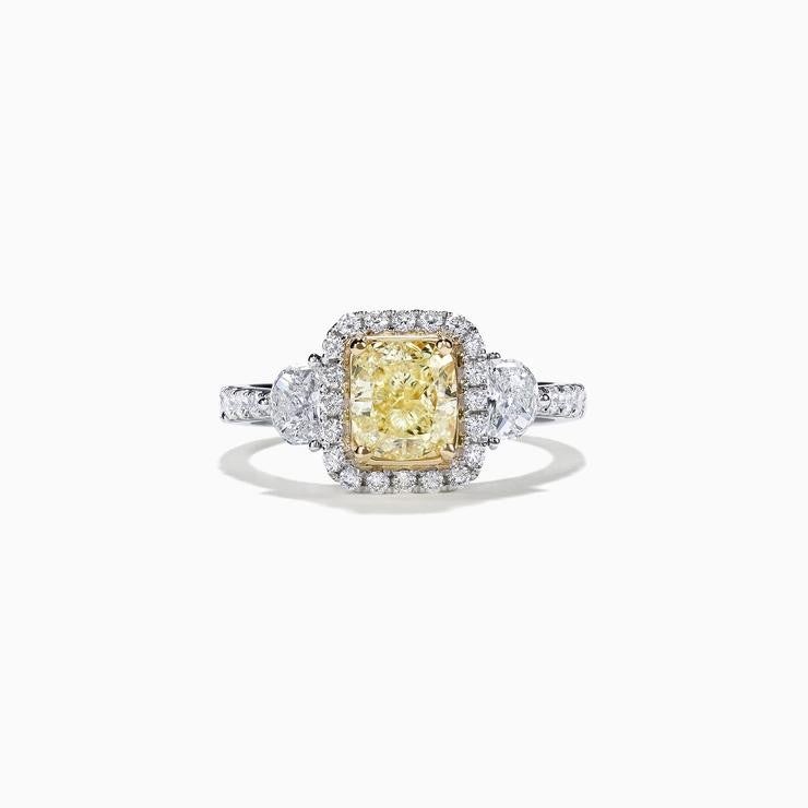 Effy canary diamond ring