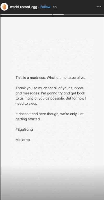 Egg Gang Statement