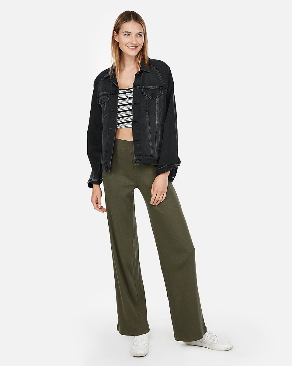 Express olive green pant