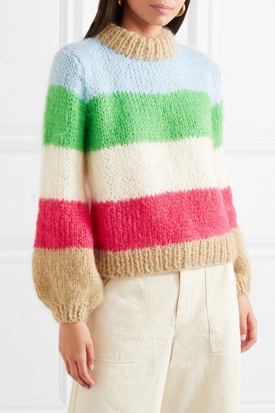 Ganni striped sweater