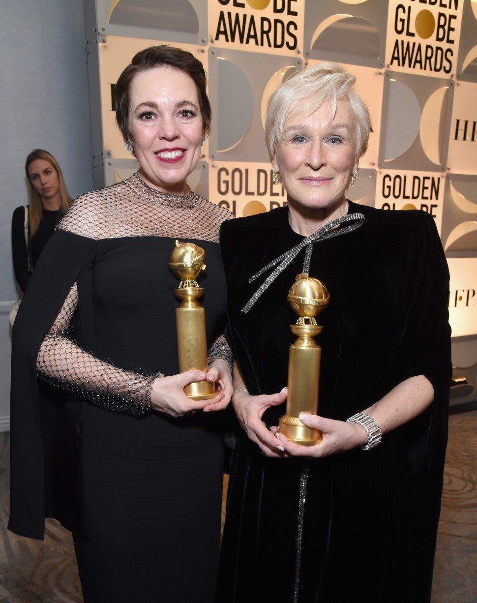 2019 Golden Globes, Olivia Colman, Glenn Close