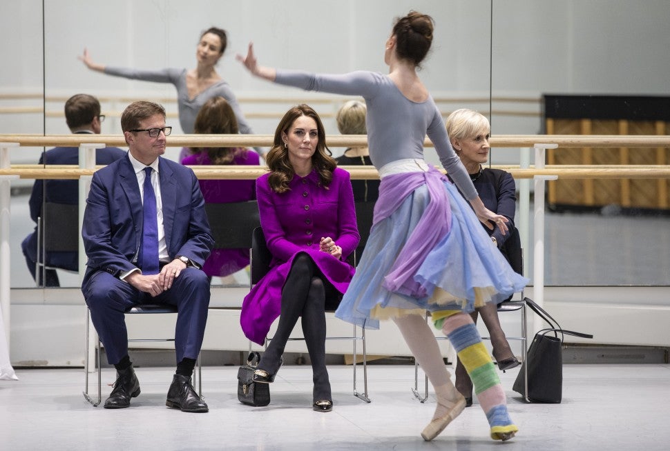 Kate Middleton at Royal Opera House watching ballet performance