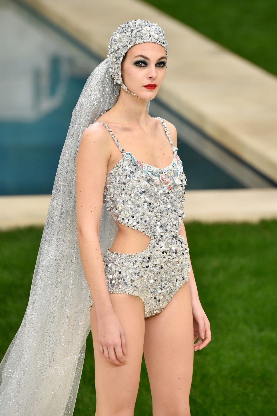 Chanel couture bridal swimsuit