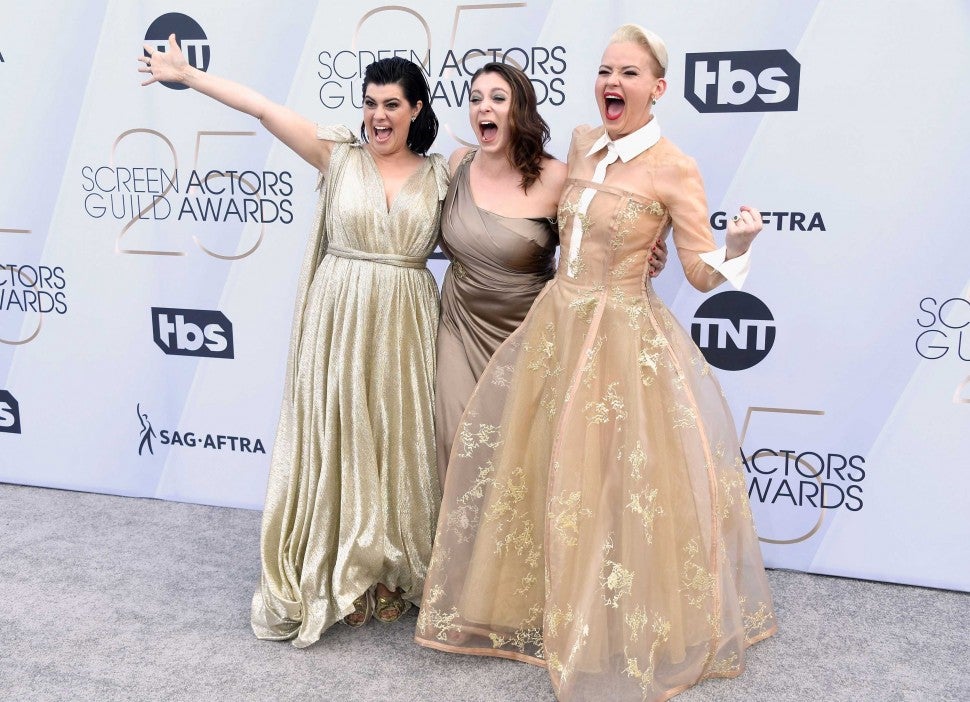 Rebekka Johnson, Rachel Bloom and Kimmy Gatewood at the 25th Annual Screen Actors Guild Awards