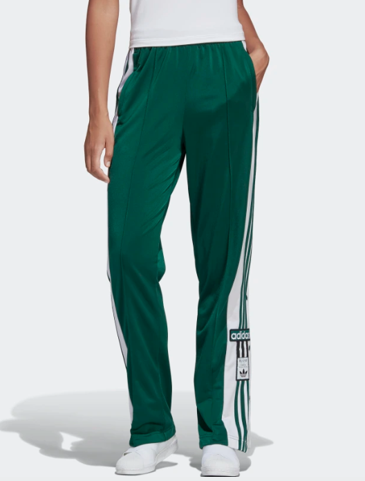 Adidas green track pants