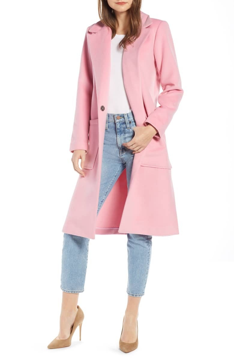 Something Navy pink coat