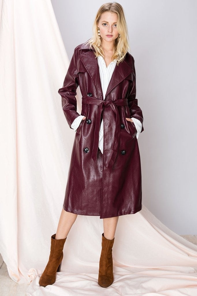 Storets burgundy coat