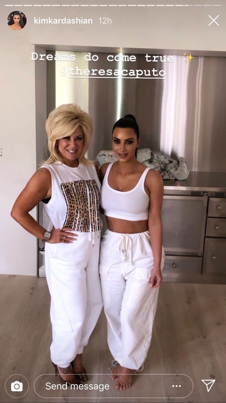 Theresa Caputo and Kim Kardashian