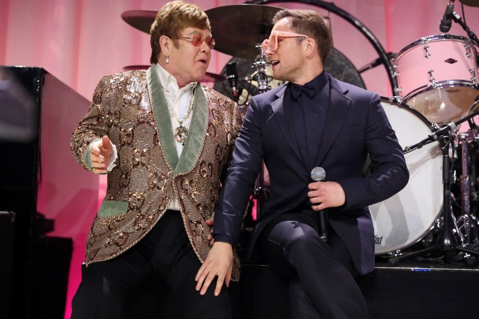 Elton John and Taron Egerton