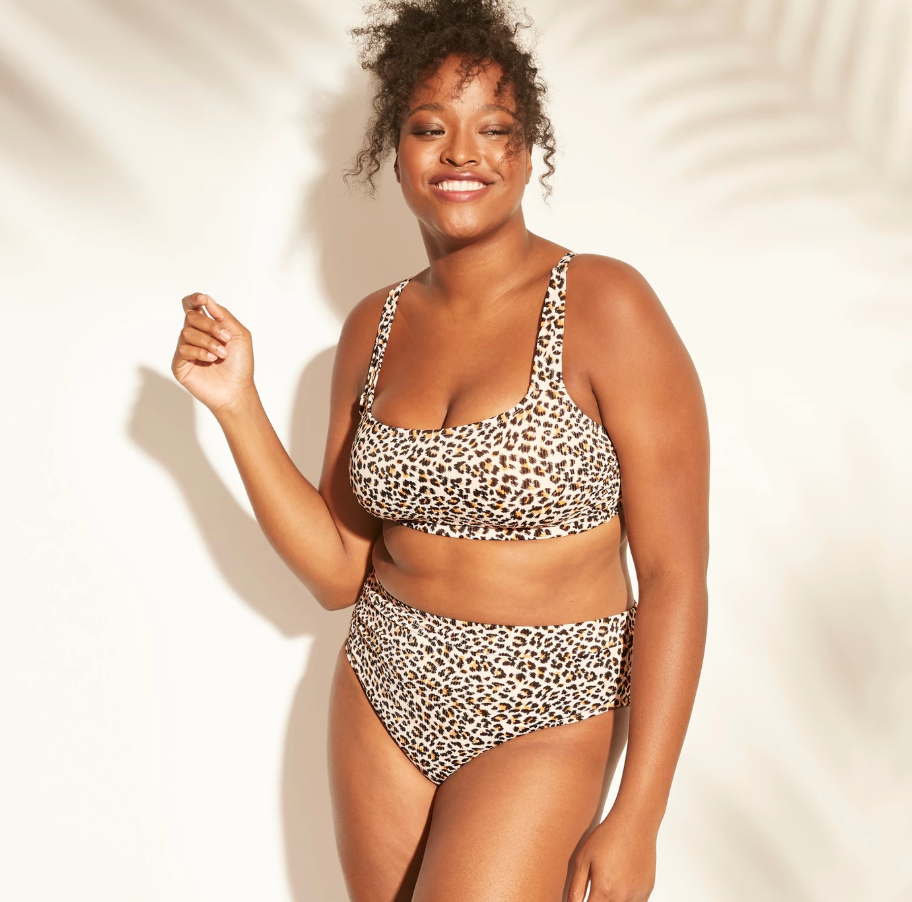 Target Xhilaration plus-size leopard print bikini