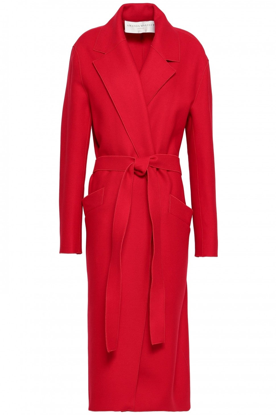 Amanda Wakeley red belted coat