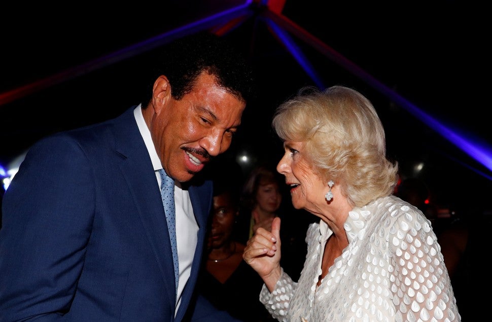 Lionel Richie and Camilla, Duchess of Cornwall