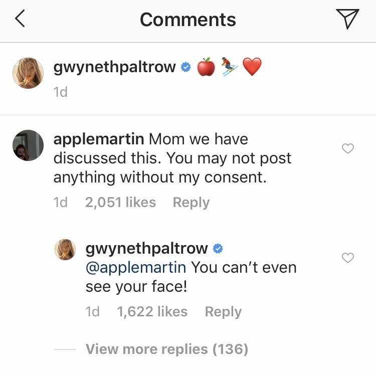 Gwyneth Paltrow Instagram comments