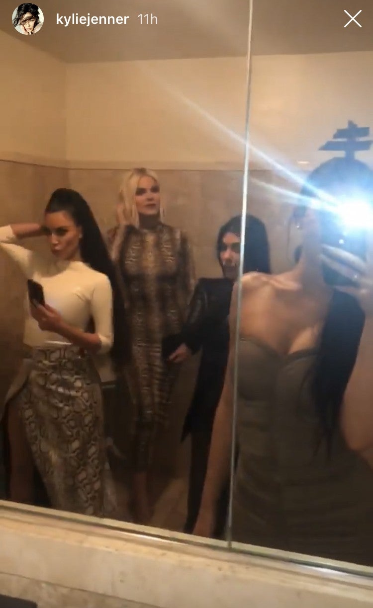 Kardashian sisters taking selfies