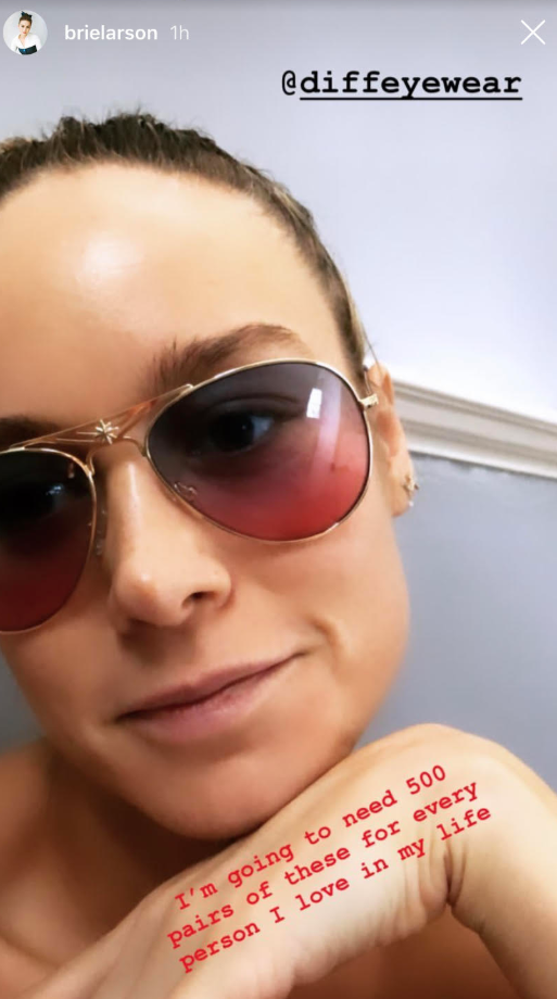 Brie Larson DIFF sunglasses