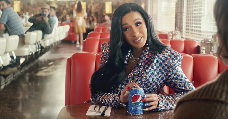 Cardi B in Pepsi commercial