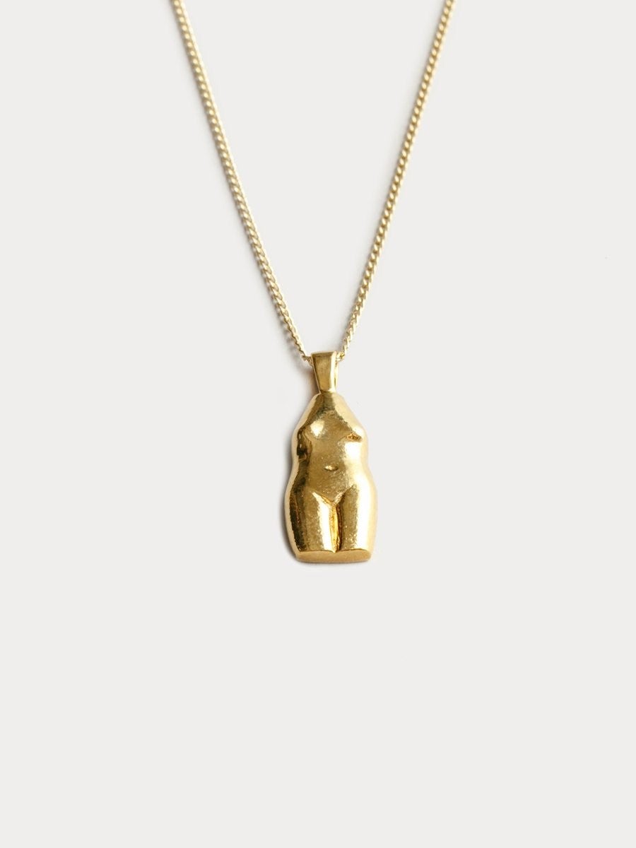 Wolf Circus woman vase necklace