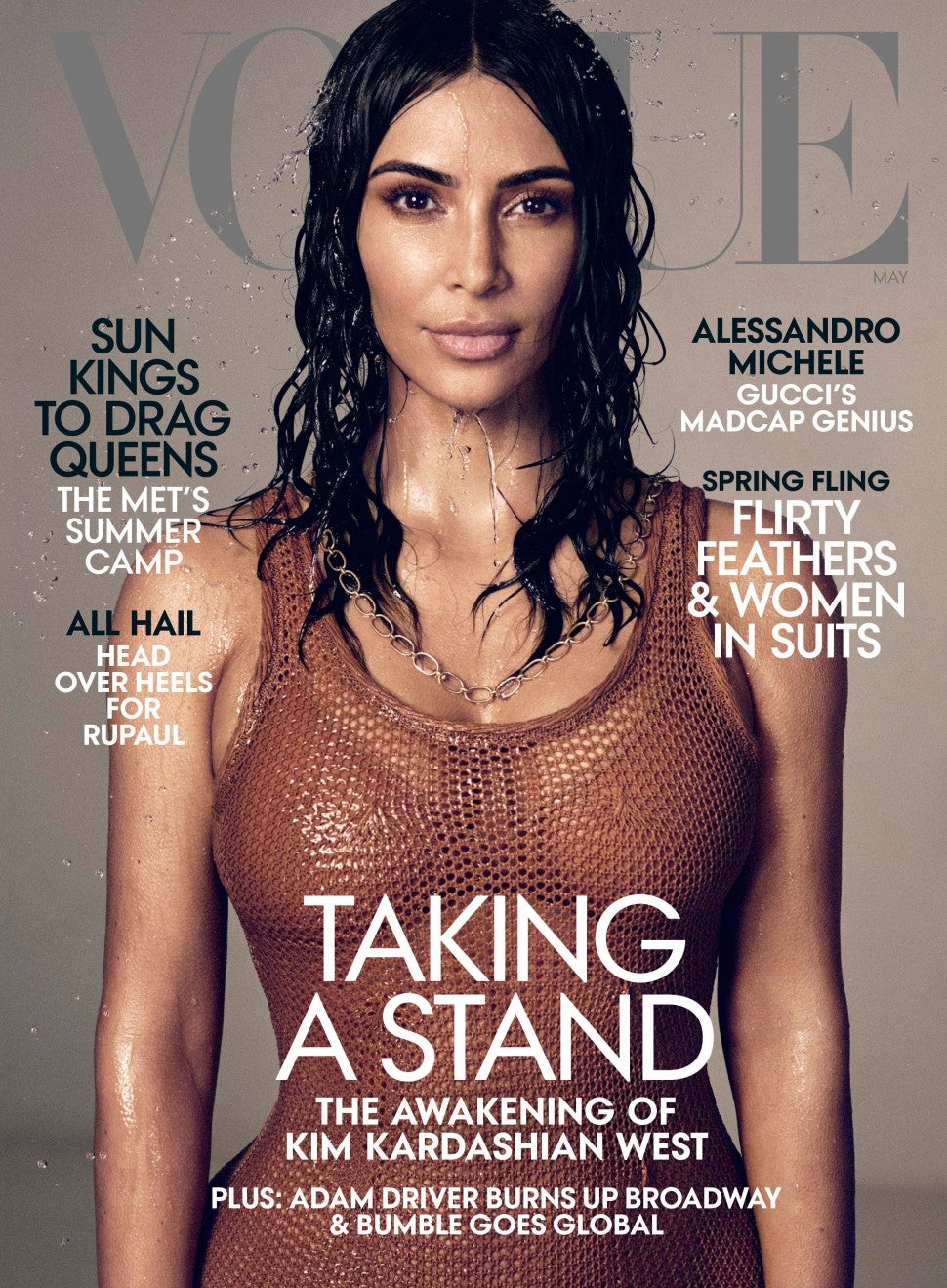 Kim Kardashian West covers Vogue's May 2019 issue