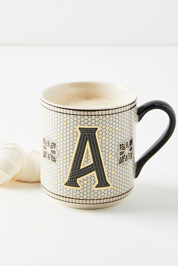 Anthropologie monogram mug