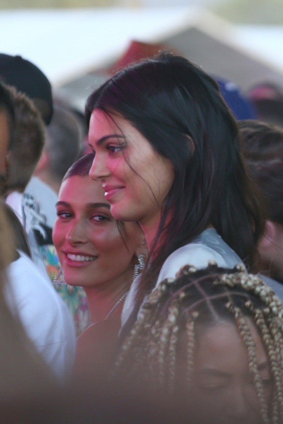 Kendall Jenner and Hailey Baldwin at Coachella