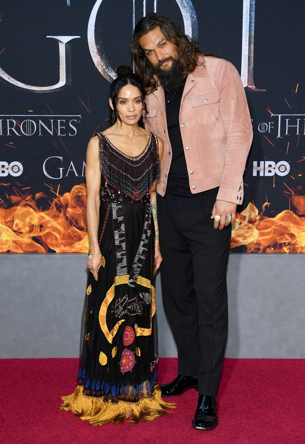 Lisa Bonet Jason Momoa Game Of Thrones Season 8 Premiere