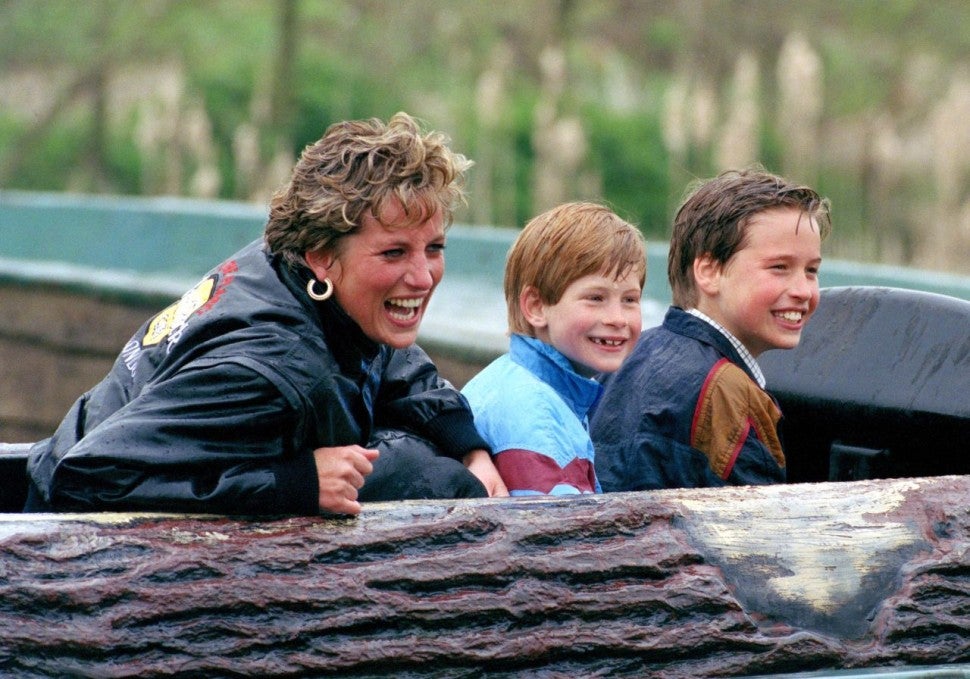 Princess Diana With Harry and William