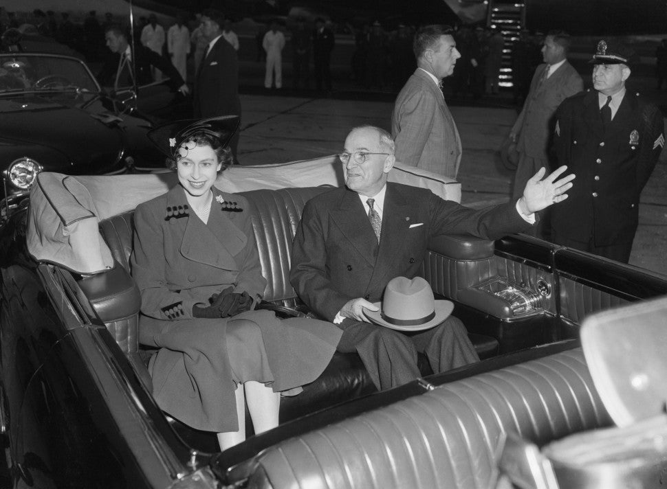 Queen Elizabeth and President Truman in 1951