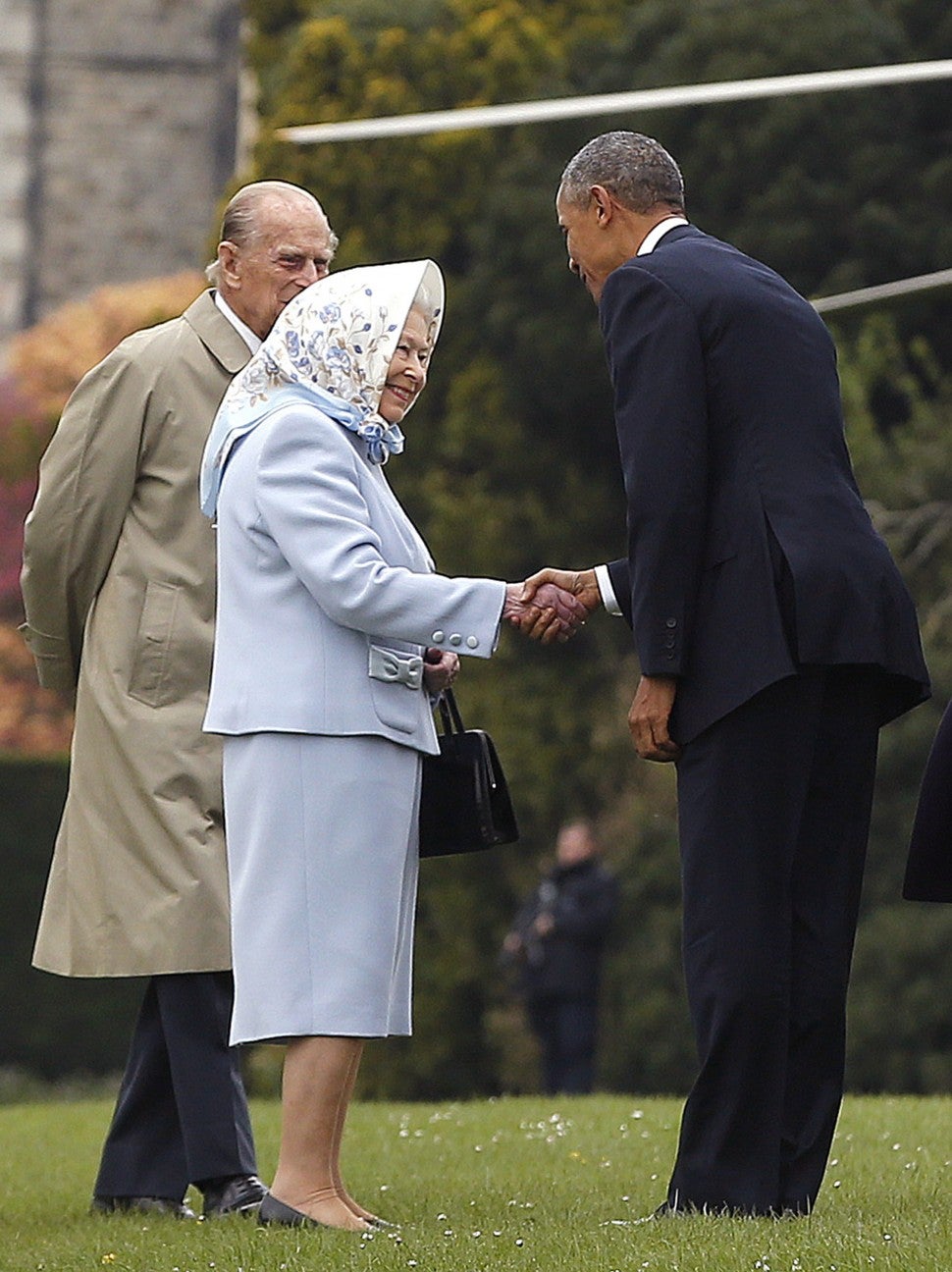 Queen Elizabeth and President Obama in 2016
