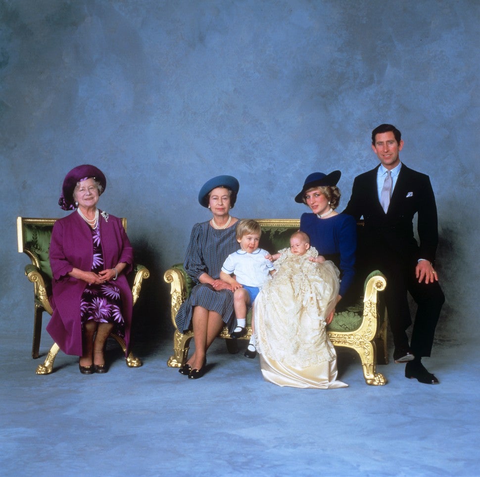 Prince Harry, Prince William, Princess Diana, Queen Elizabeth II, The Queen Mother