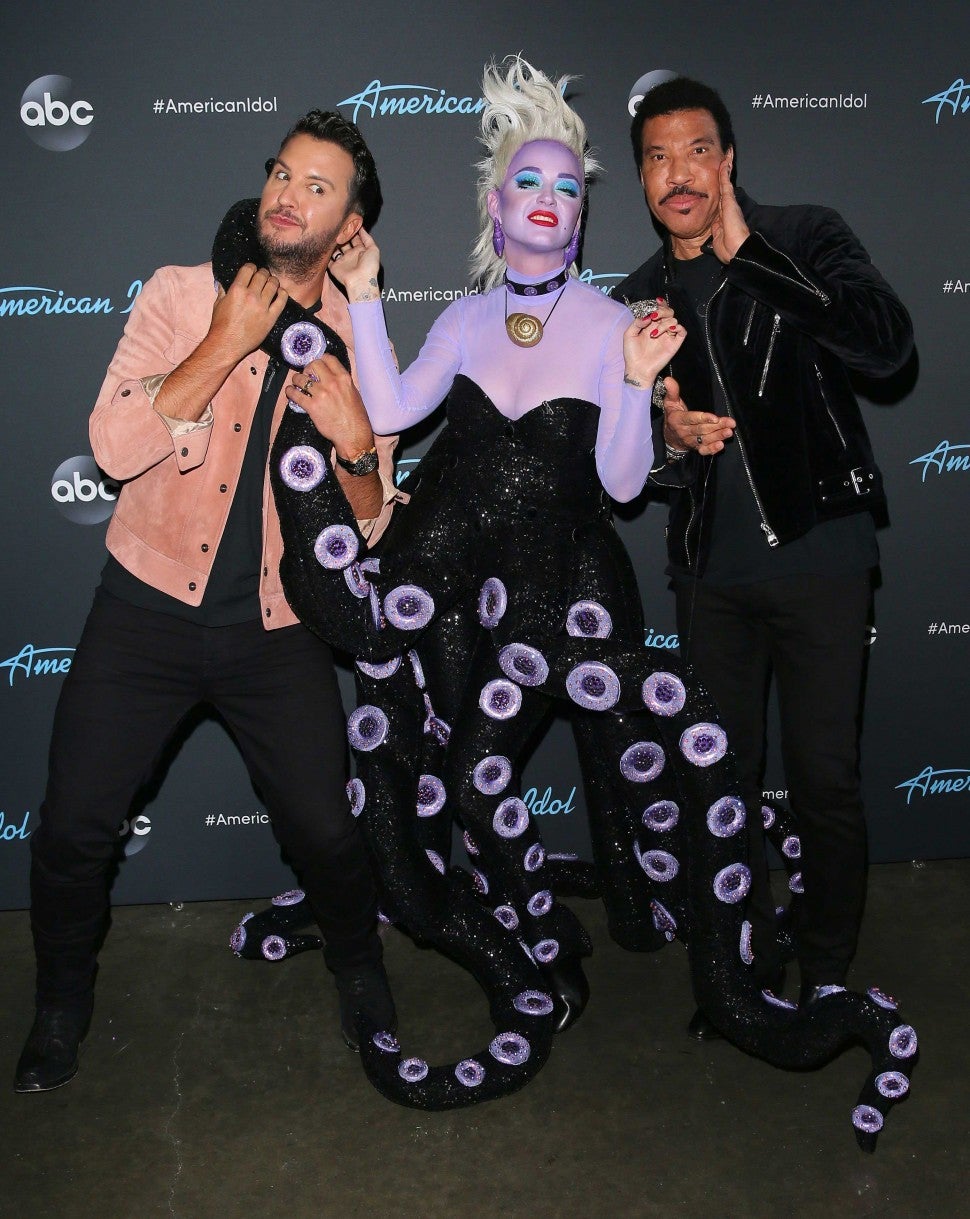 Lionel Richie, Katy Perry and Luke Bryan on 'American Idol' Disney Night