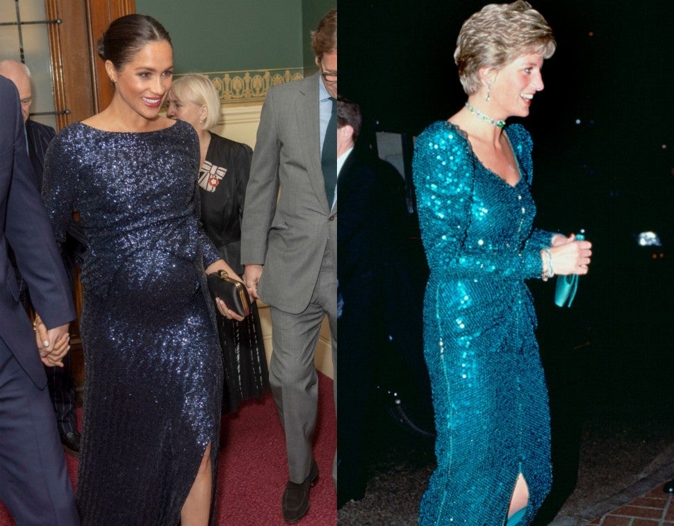 Meghan Markle Princess Diana Sparkling Gown