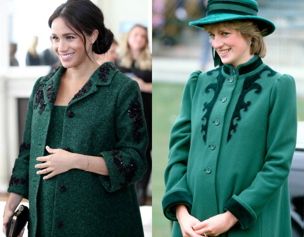 Meghan Markle Princess Diana Green Coats