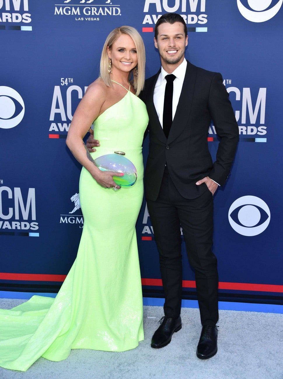 Miranda Lambert and Brendan McLoughlin at the the 54th Academy Of Country Music Awards in Las Vegas on April 7