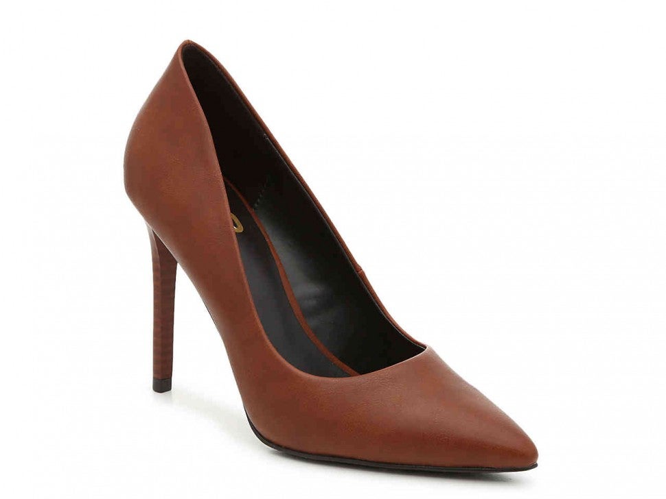 Mix No. 6 brown leather pump