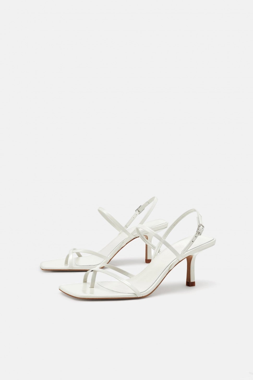 Zara white strappy sandal