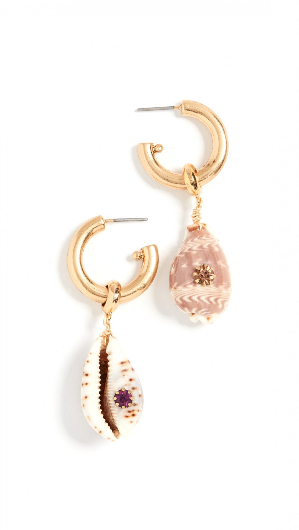 Brinker & Eliza OG shell hoop earrings