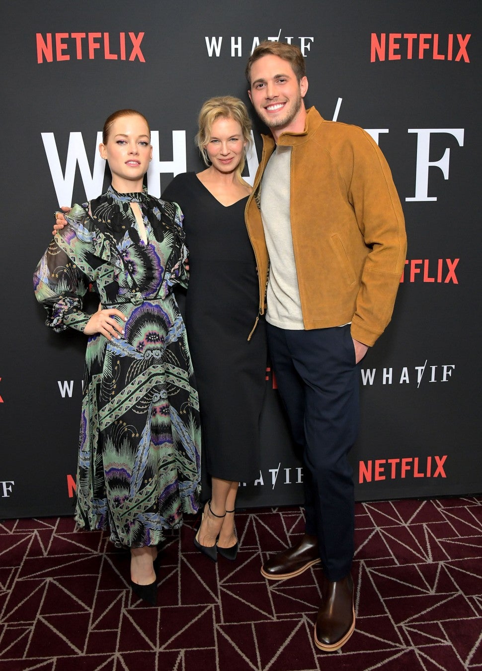 jane Levy, Renee Zellweger and Blake Jenner at what/if screening in LA