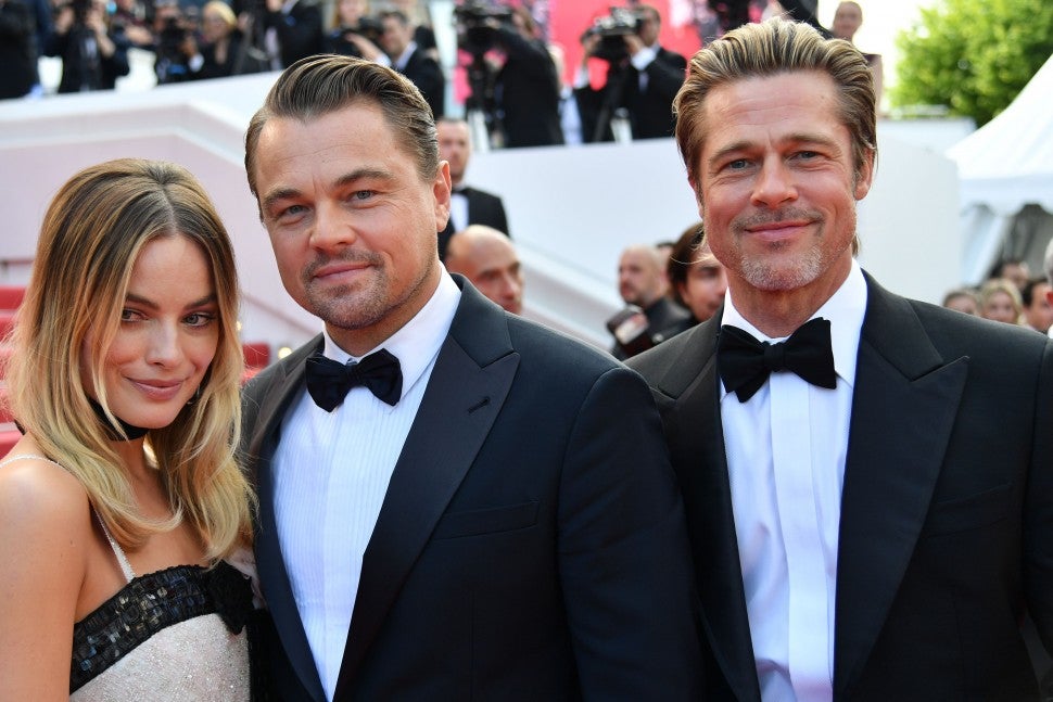 Margot Robbie, Leonardo Dicaprio and Brad Pitt at Cannes