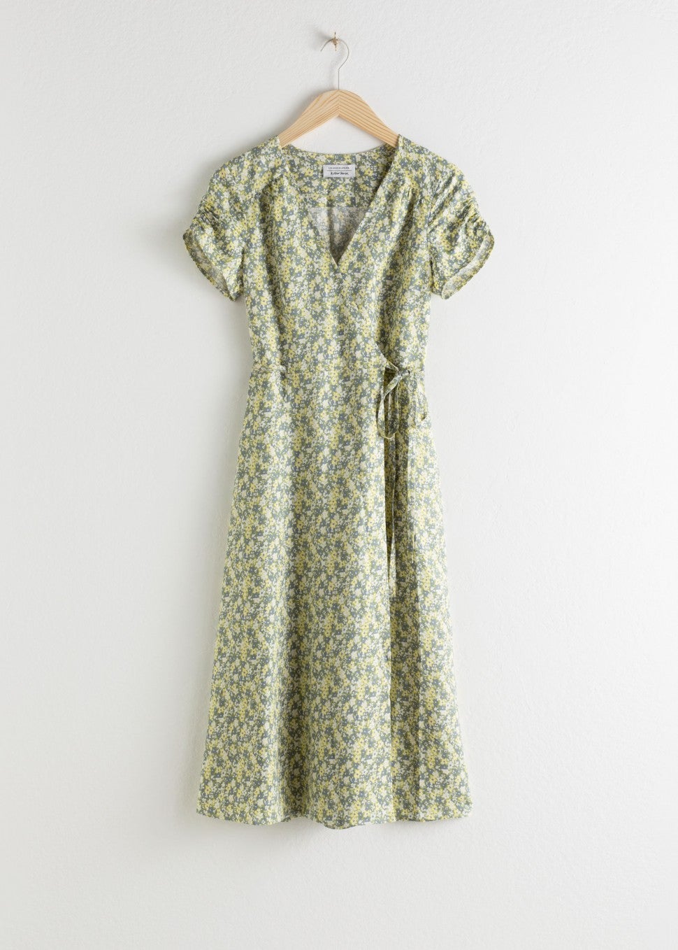 & Other Stories floral wrap dress