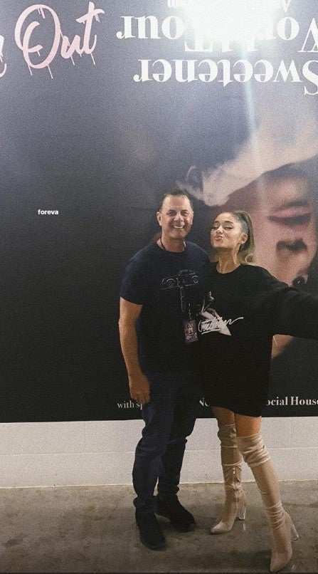 Ariana Grande With Her Dad