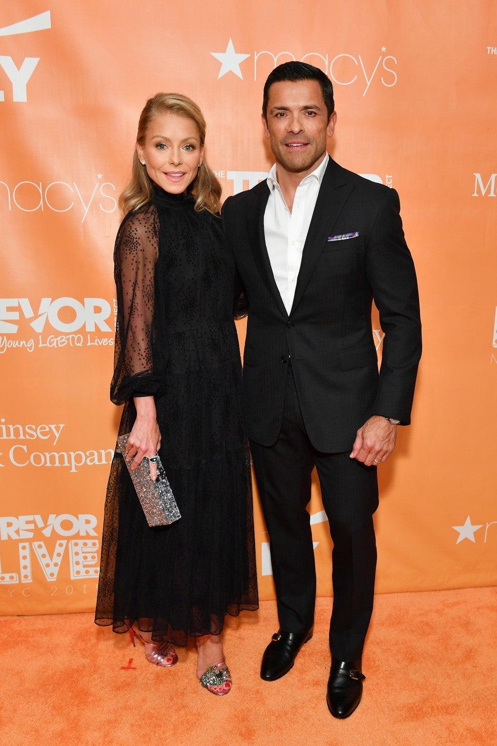 Kelly Ripa and Mark Consuelos 2019 TrevorLIVE New York Gala 