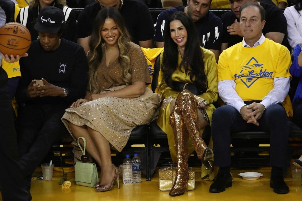JAY-Z and Beyonce at Game 3 of the NBA Finals