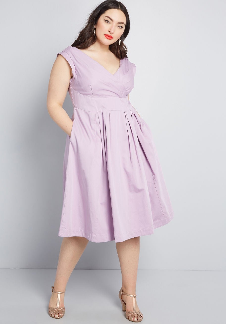 ModCloth lavender A-line dress
